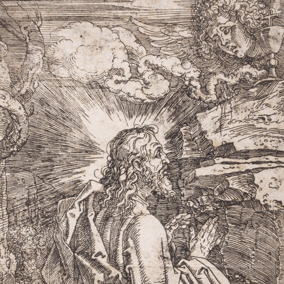 Albrecht D&uuml;rer (1471 - 1528), "Christus am &Ouml;lberg", Holzschnitt, 16./17. Jhdt.