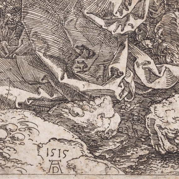 Albrecht D&uuml;rer (1471 - 1528), "Christus am &Ouml;lberg", Holzschnitt, 16./17. Jhdt.