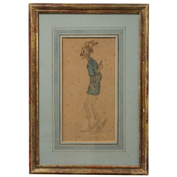 Honor&eacute; Daumier (1808 - 1879), "Alternder Merkur", Frankreich, 19. Jhdt.