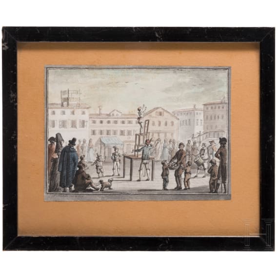 Francesco Novelli (1764 - 1836) - "Die Stra&szlig;enk&uuml;nstler", Italien, 19. Jhdt.