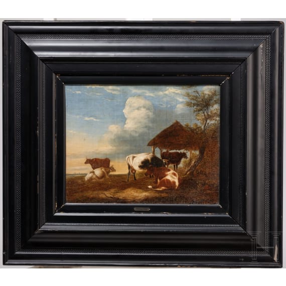 Umkreis von Philipp Peter Roos (1657 - 1706), "Weidende K&uuml;he", deutsch, 18. Jhdt.