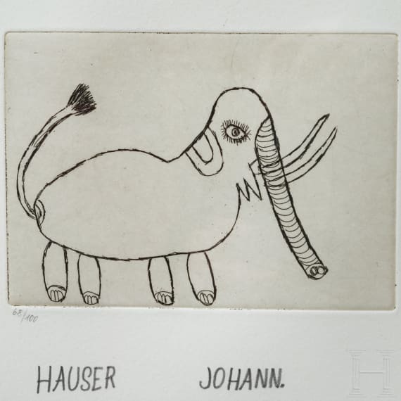 Johann Hauser (1926 - 1996), "Elefant", &Ouml;sterreich, 20. Jhdt.