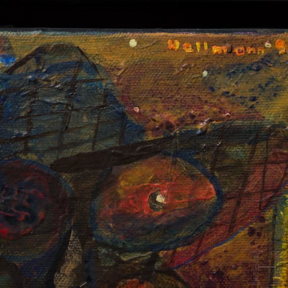 Blalla W. Hallmann (1941 - 1997), "Historisches Treffen in Altdorf", deutsch, datiert 1991