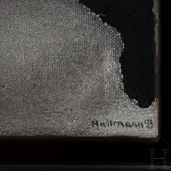 Blalla W. Hallmann (1941 - 1997), "Hier bin ich...", deutsch, datiert 1993