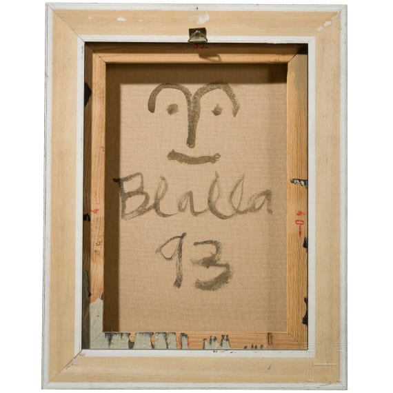 Blalla W. Hallmann (1941 - 1997), "Hier bin ich...", deutsch, datiert 1993