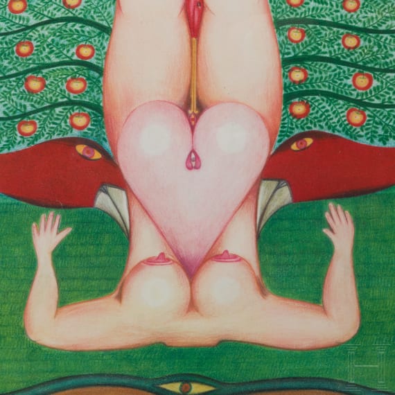 Friedrich Schr&ouml;der-Sonnenstern (1892 - 1982), "Die moralische Praxis", deutsch, datiert 1972