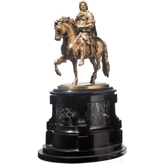 Bronze nach dem Reiterstandbild des Gro&szlig;en Kurf&uuml;rsten Friedrich Wilhelm von Brandenburg, Entwurf Andreas Schl&uuml;ter (1659 Danzig - 1714 St. Petersburg), um 1900