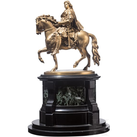 Bronze nach dem Reiterstandbild des Gro&szlig;en Kurf&uuml;rsten Friedrich Wilhelm von Brandenburg, Entwurf Andreas Schl&uuml;ter (1659 Danzig - 1714 St. Petersburg), um 1900