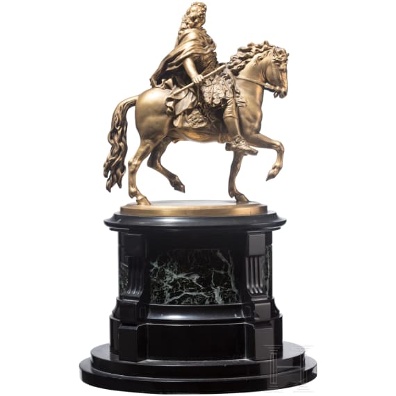 Bronze nach dem Reiterstandbild des Gro&szlig;en Kurf&uuml;rsten Friedrich Wilhelm von Brandenburg, Entwurf Andreas Schl&uuml;ter (1659 Danzig - 1714 St. Petersburg), um 1900