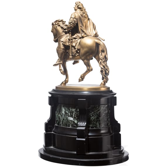 Bronze nach dem Reiterstandbild des Gro&szlig;en Kurf&uuml;rsten Friedrich Wilhelm von Brandenburg, Entwurf Andreas Schl&uuml;ter (1659 Danzig - 1714 St. Petersburg), um 1900