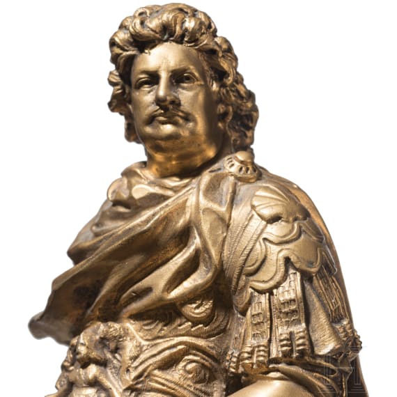 Bronze nach dem Reiterstandbild des Gro&szlig;en Kurf&uuml;rsten Friedrich Wilhelm von Brandenburg, Entwurf Andreas Schl&uuml;ter (1659 Danzig - 1714 St. Petersburg), um 1900