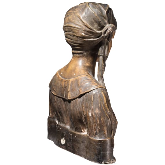 Terrakottab&uuml;ste einer jungen Frau, Friedrich Goldscheider, Reproduction Reserv&eacute;e, &Ouml;sterreich, um 1900