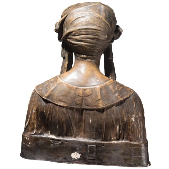 Terrakottab&uuml;ste einer jungen Frau, Friedrich Goldscheider, Reproduction Reserv&eacute;e, &Ouml;sterreich, um 1900