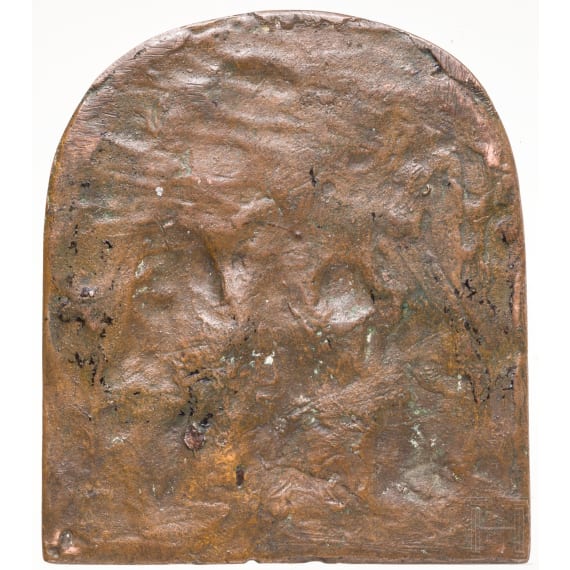 Anbetung der Hirten auf Bronzeplakette, deutsch/fl&auml;misch, 16. Jhdt.