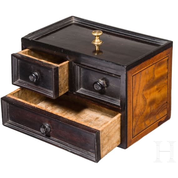 Miniatur-Kabinettkasten, s&uuml;ddeutsch, wohl Augsburg, 17. Jhdt.