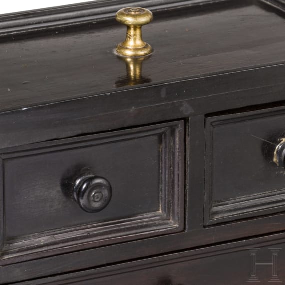 Miniatur-Kabinettkasten, s&uuml;ddeutsch, wohl Augsburg, 17. Jhdt.