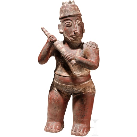 Gro&szlig;e Tonfigur, Peru, Vicus- oder wohl Moche-Kultur, 4. - 8. Jhdt.