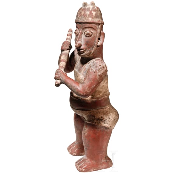 Gro&szlig;e Tonfigur, Peru, Vicus- oder wohl Moche-Kultur, 4. - 8. Jhdt.