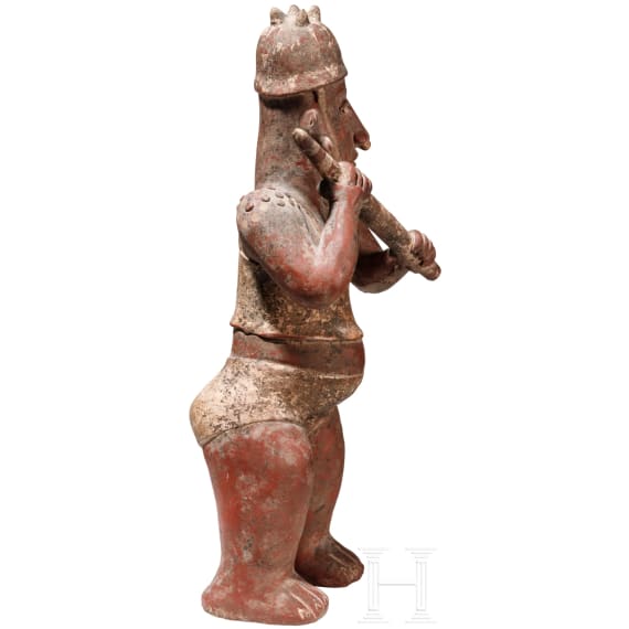 Gro&szlig;e Tonfigur, Peru, Vicus- oder wohl Moche-Kultur, 4. - 8. Jhdt.