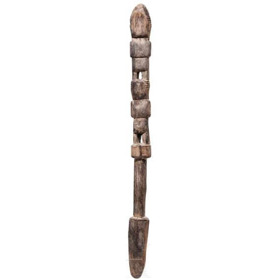 Fig&uuml;rlicher Ritualstab, Peru, Chancay-Kultur, 13. - 15. Jhdt.