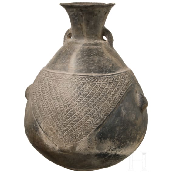 Gro&szlig;e Tonflasche, Peru, Chimu-Kultur, 11. - 15. Jhdt.