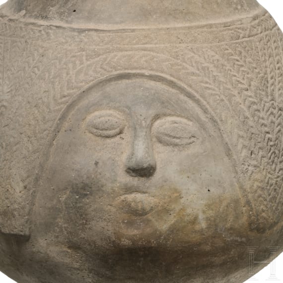 Gro&szlig;e Tonflasche, Peru, Chimu-Kultur, 11. - 15. Jhdt.