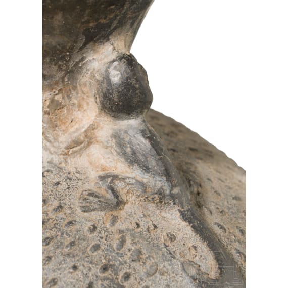 Ausgefallene Tonflasche, Peru, Chimu-Kultur, 11. - 15. Jhdt.