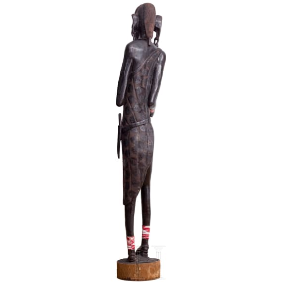 &Uuml;berlebensgro&szlig;e Skulptur eines Mannes, Kenia, 20. Jhdt.