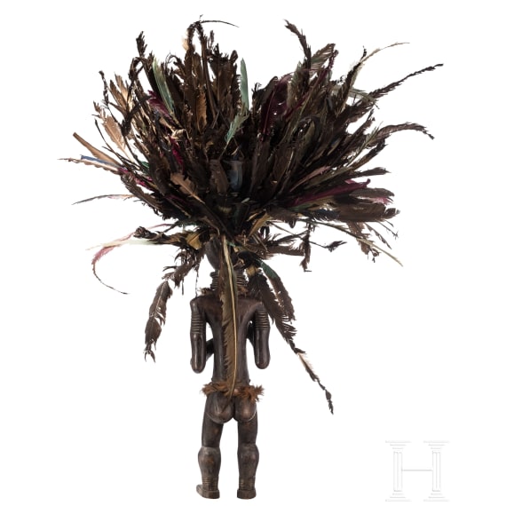 Reliquiarfigur und Reliquiar, Fang Ngumba, Kamerun