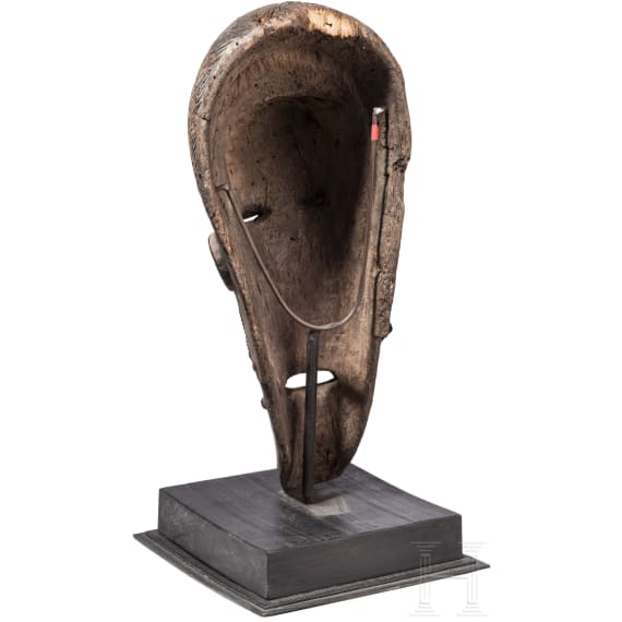 Reliquiarsdeckel mit Aufsatz sowie Maske, Fang Ngumba/Senufo, Gabon/Kamerun/Mali