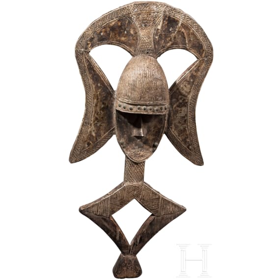Drei Masken, Maasai/Kota/Chokwe oder Dan, Kenia/Gabon