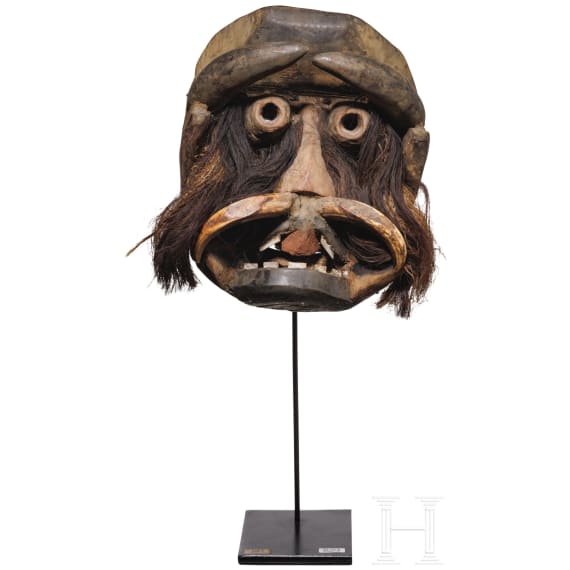 Guere-Wobe-Maske, Elfenbeink&uuml;ste, 20. Jhdt.