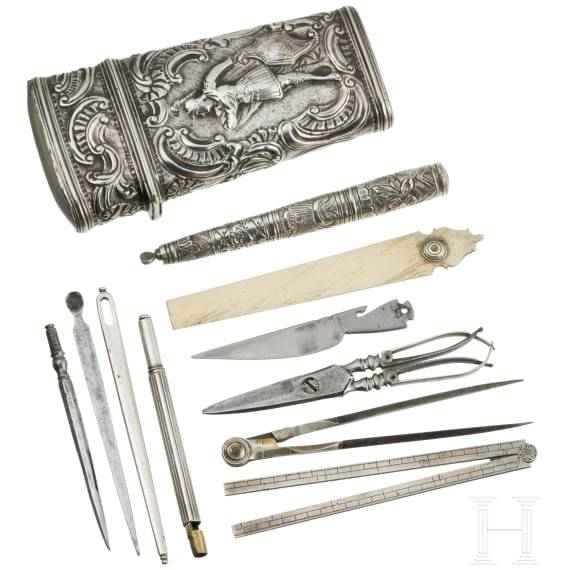 Silbernes Reisenecessaire, Anfang 19. Jhdt.