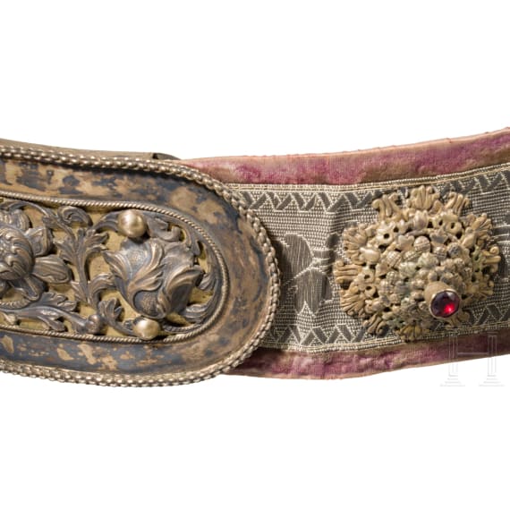 Trachteng&uuml;rtel, Siebenb&uuml;rgen, wohl Kronstadt (Brasso), Meister AB, 19. Jhdt.