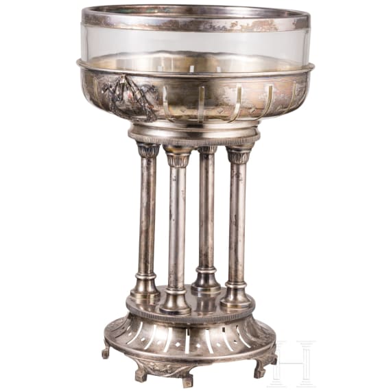 Silberner Tafelaufsatz, Wien, um 1910
