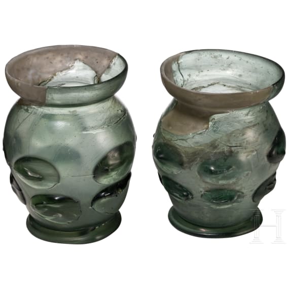 Zwei kleine Krautstr&uuml;nke (Nuppenbecher), deutsch, 16. Jhdt.