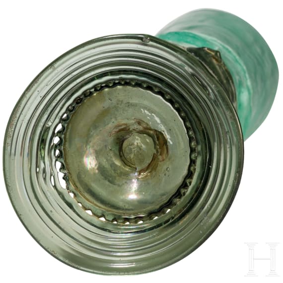 Gro&szlig;es Stangenglas mit Nuppen, deutsch, 16. Jhdt.
