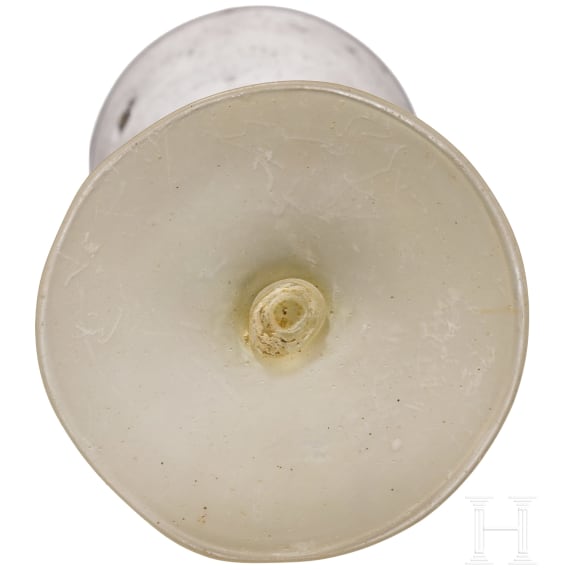 Fl&uuml;gelglas, Facon de Venise, deutsch oder Niederlande, 17. Jhdt.