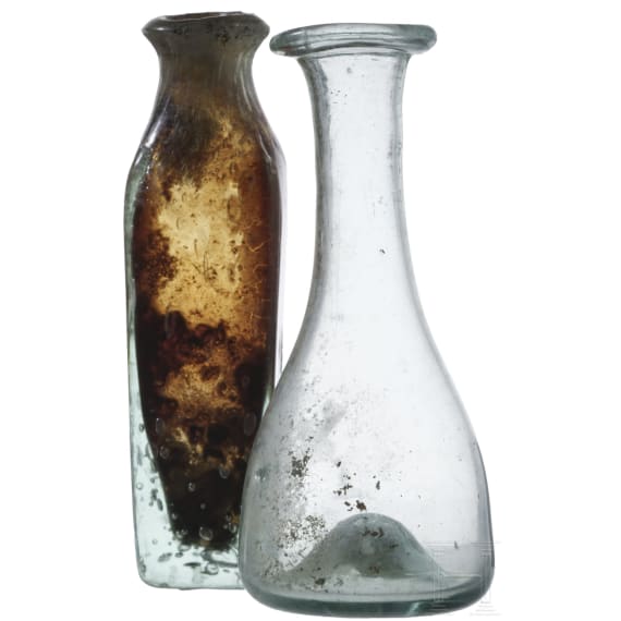 29 Glasfl&auml;schchen, 17. - 19. Jhdt.