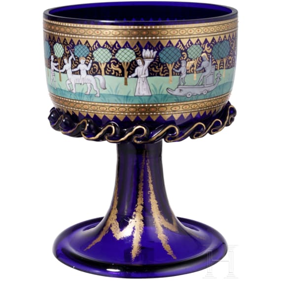 Glaspokal, Adolf Heyden (Entwurf), Fritz Heckert, um 1880-83