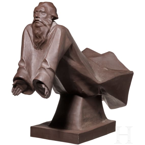 "Schwebender Gottvater", Ernst Barlach, 1922 (Entwurf), Meissen (Ausf&uuml;hrung)