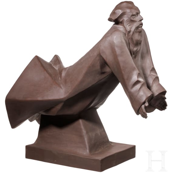 "Schwebender Gottvater", Ernst Barlach, 1922 (Entwurf), Meissen (Ausf&uuml;hrung)