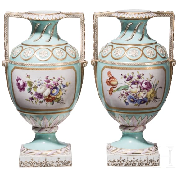 Ein Paar Potpourri-Vasen, Berlin, KPM, um 1800