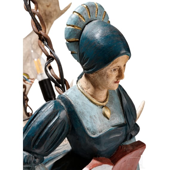H&ouml;lzernes L&uuml;sterweibchen, deutsch, um 1900