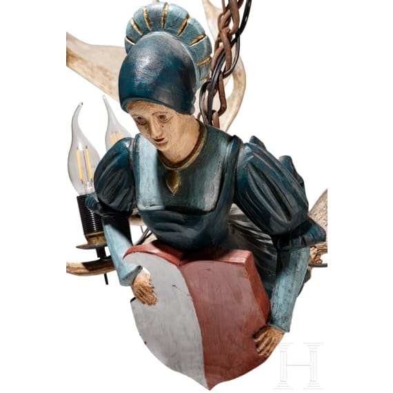 H&ouml;lzernes L&uuml;sterweibchen, deutsch, um 1900