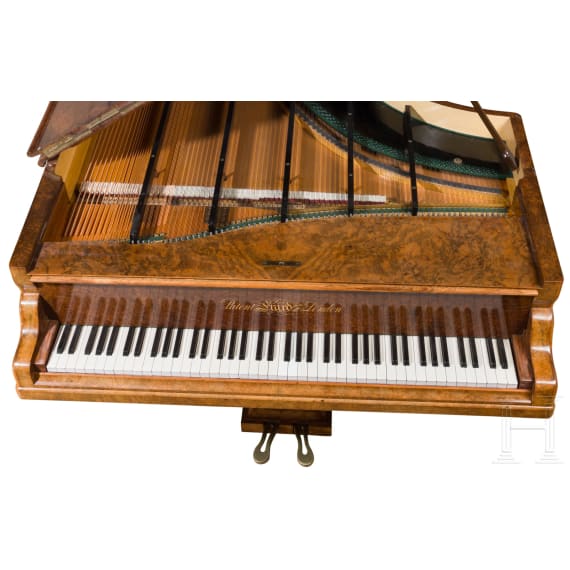 Reich intarsierter Luxus-Halbkonzertfl&uuml;gel, Klaviermanufaktur S&eacute;bastien & Pierre &Eacute;rard, London, 1862