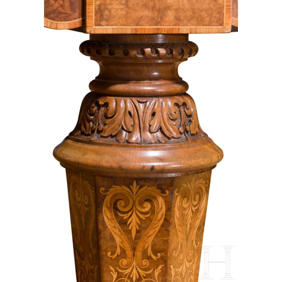 Reich intarsierter Luxus-Halbkonzertfl&uuml;gel, Klaviermanufaktur S&eacute;bastien & Pierre &Eacute;rard, London, 1862