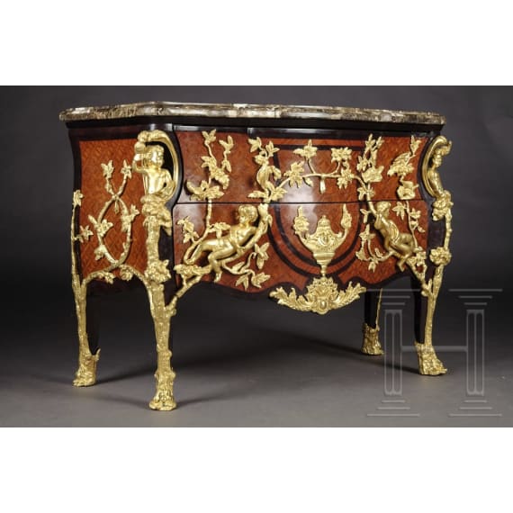Majest&auml;tische Kommode nach Entwurf von Charles Cressent (1685 - 1768), Frankreich, 20. Jhdt.