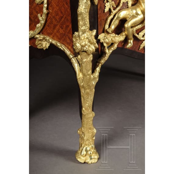 Majest&auml;tische Kommode nach Entwurf von Charles Cressent (1685 - 1768), Frankreich, 20. Jhdt.