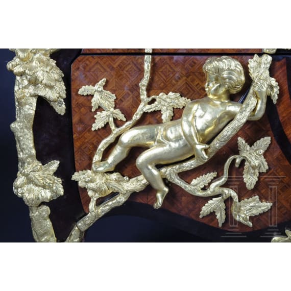 Majest&auml;tische Kommode nach Entwurf von Charles Cressent (1685 - 1768), Frankreich, 20. Jhdt.